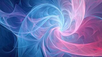 A blue and pink swirl of abstract art photo