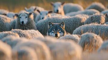 Wolf in the herd by jonathan kennedy photo
