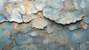 Old paint peeling off a wall photo