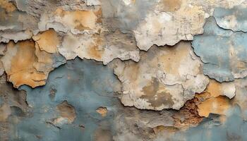 A close up of a wall with peeling paint photo