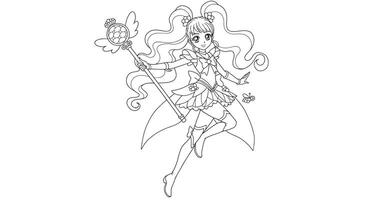 Sailor moon coloring pages vector