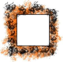 Artistic Abstract Frame with Watercolor Splash vector