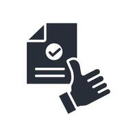 approve icons isolated on White Background. Flat vector