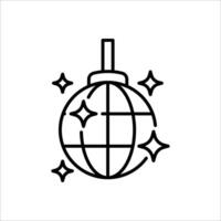 disco ball icon set vector