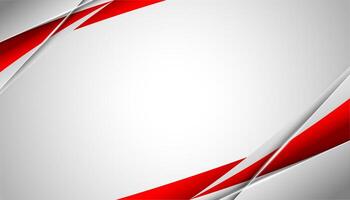 Abstract red and white wavy corporate background. vector