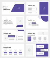Business presentation template. Pitch deck design template. Business proposal template. vector