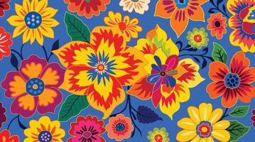Floral pattern colorful illustration for background design. vector