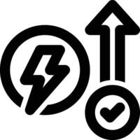 Energy Efficiency, Power Efficiency Outline Icon vector