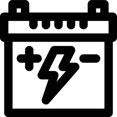 Accumulator, Rechargeable Battery Outline Icon
