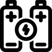 Battery, Dry Cell Outline Icon vector