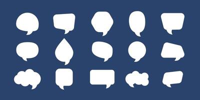 Speech bubble pack editable. Speech bubbles clouds of various shapes for conversation text and words in bubbles vector