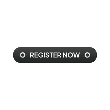 A black call to action button for website registration vector