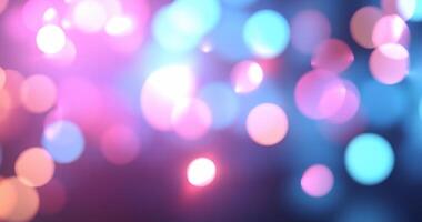 A vibrant display of colorful bokeh lights creating a festive atmosphere. photo