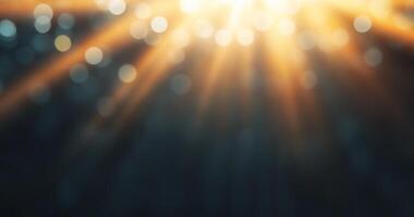 Abstract light rays with bokeh effect creating a dreamy atmosphere. photo