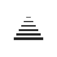 Logo staircase unique design abstract with blank background vector