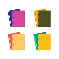 Illustration paper set unique design vector
