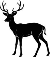 Deer Silhouette Illustration Design vector