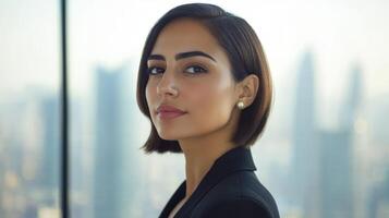 Confident Young Woman Business Professional Portrait photo
