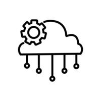 API integration ouline icon eps file vector