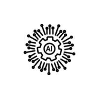 Automation process outline icon eps file vector