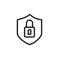 Hacking protection icon vector