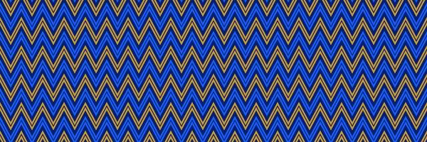 Seamless zig zag chevron pattern. Blue and gold geometric background for design textile, fabric swatch, scarf cloth, print template. Navy color repeating wallpaper. masculine backdrop vector