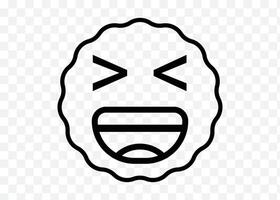 Laughing Emoji Face pro vector