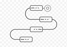 Process Workflow Diagram vector