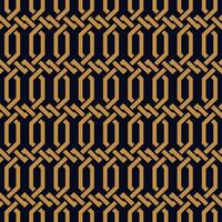 Geometric Gold Chain Pattern vector