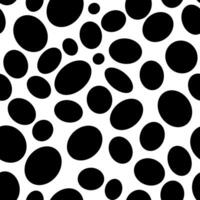 Bold Black Blob Pattern vector