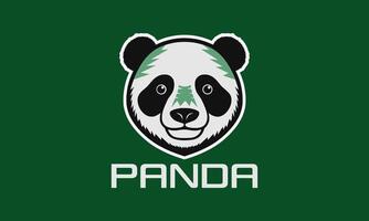 Cute Panda Face vector