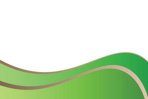 beautiful green wave background vector