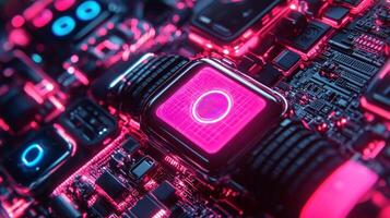 striking geolocation symbol centers around various gadgets such as smartphones and smartwatches enhanced minimalistic background and cool toned lighting highlight its modern appeal photo
