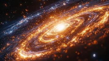 Countless early galaxies stretch across cosmos in stunning display of universe's rapid expansion. Their beautiful patterns glow energy and mark birth of stars photo