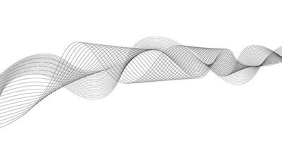 Abstract Wave Lines Background vector