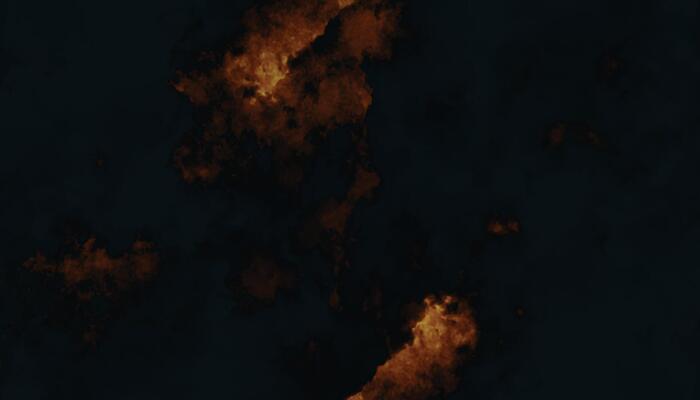 Fiery Cosmic Nebula in Deep Space