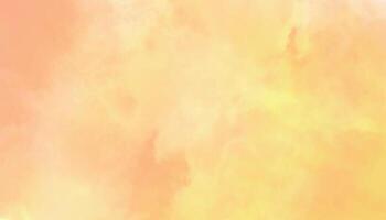 Soft Pastel Orange and Yellow Watercolor Background with Cloudy Texture vector