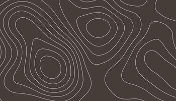 Minimalist Topographic Contour Line Background vector