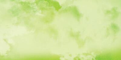 Soft Green Watercolor Background with Cloudy Texture vector