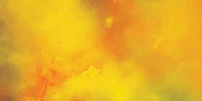 Warm Yellow and Orange Abstract Watercolor Background with Soft Textures vector
