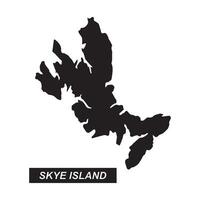 Skye island icon map vector