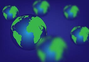 Abstract background with multiverse global flying vector