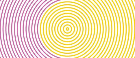 purple and yellow concentric circle pattern with alternating circles vector