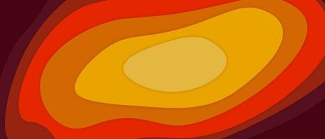 Abstract Layered Wavy Illustration in Warm Tones. shapes in various shades of warm colors such as red, orange, and yellow. background design graphic elements energetic abstract concepts vector