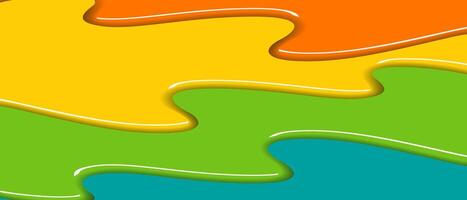 Artistic and vibrant background featuring a cascade of glossy paint in various colors vector