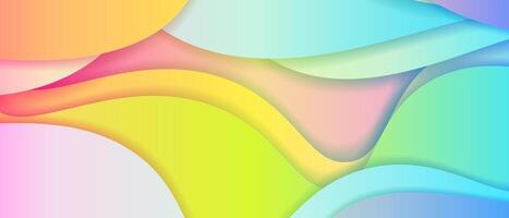 vibrant blend of pastel colors, with fluid shapes overlapping and interacting vector