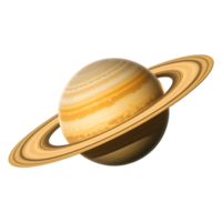 Planet Saturn Gas Giant Golden Hues Swirling Atmosphere Ringed Planet Astronomical Imagery High Resolution png