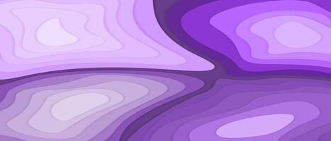 Abstract Layered Wavy Illustration in Purple Tones, elegant and calming concept element graphic design background vector