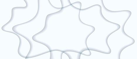 illustration abstract geometric wavy pattern in light gray and white. background with overlapping transparent wavy lines vector