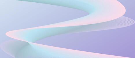 graceful and smooth flowing wave illustration, featuring a blend of soft pastel colors against a light background vector